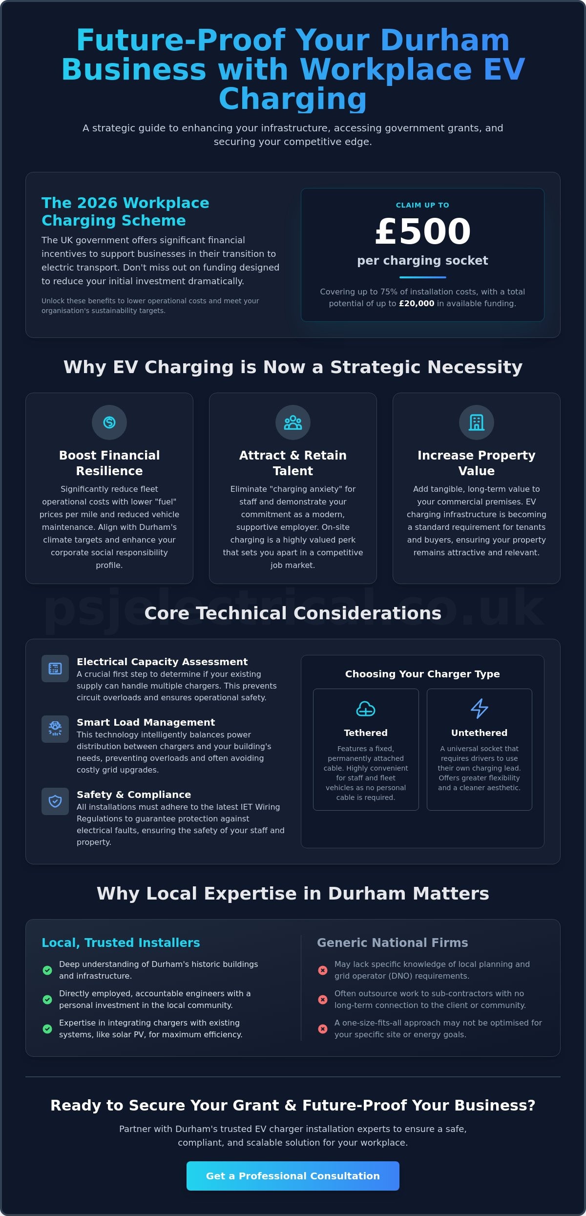 Expert Workplace EV Charger Installers in Durham: A Guide for Local Businesses