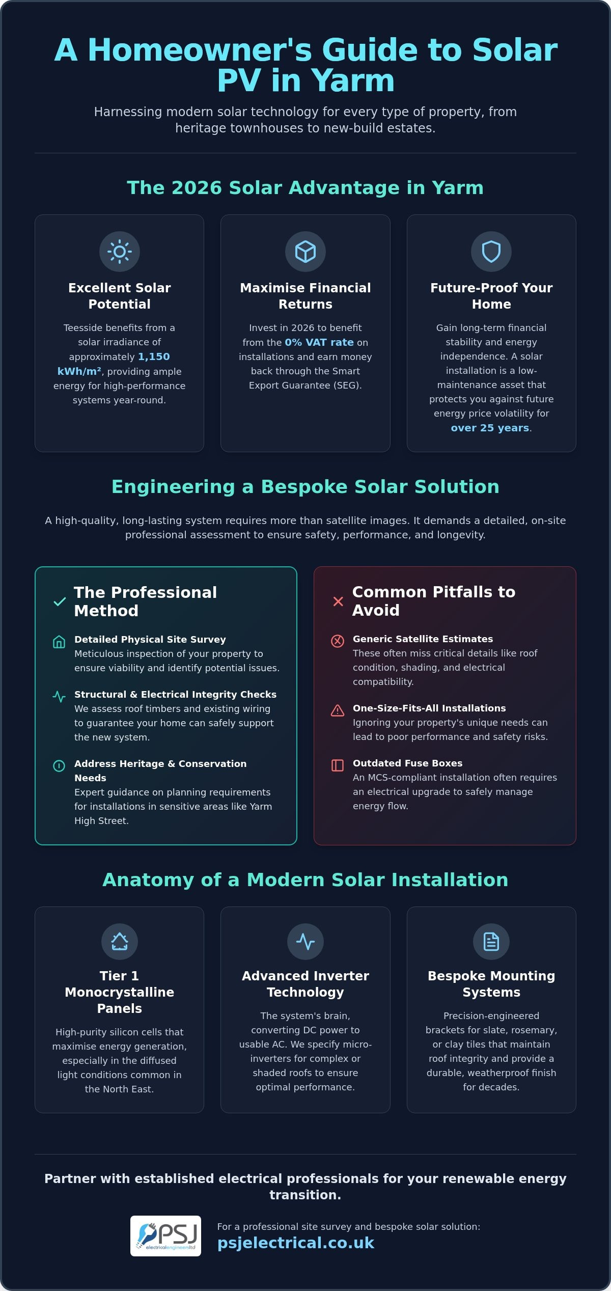 Residential Solar PV Systems for Yarm Households