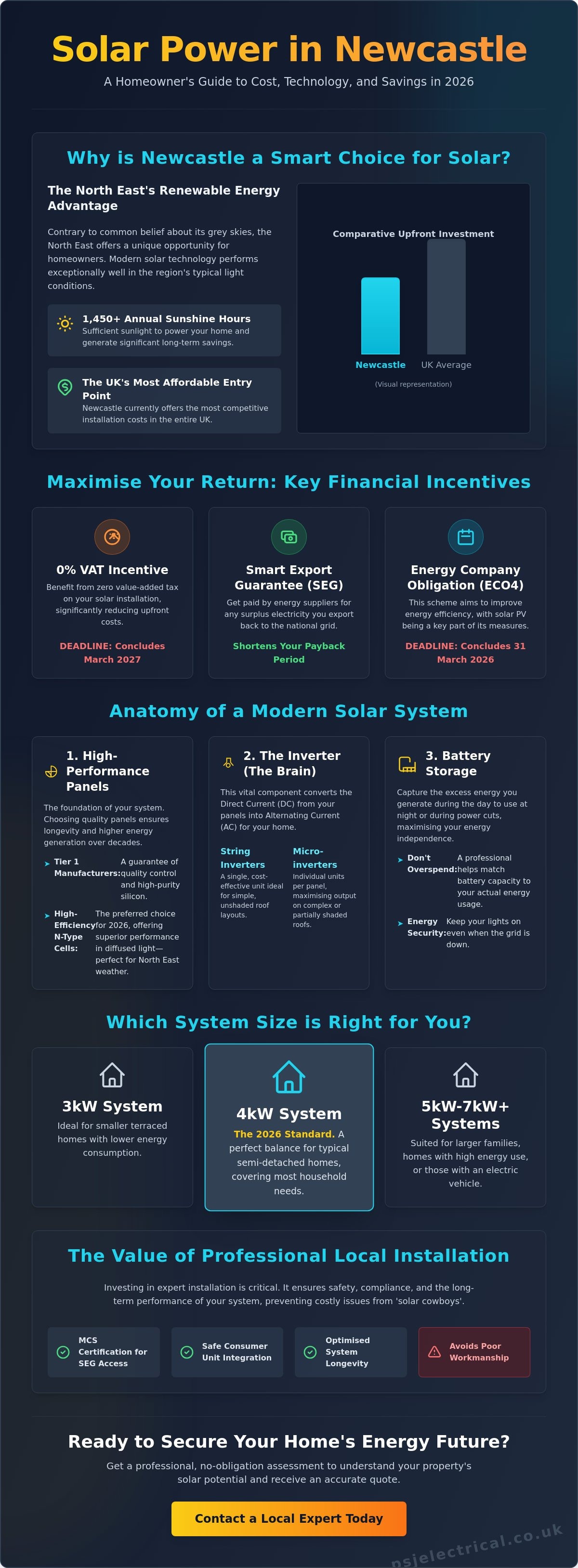 Cost of Solar Panels in Newcastle: 2026 Guide to PV and Battery Storage