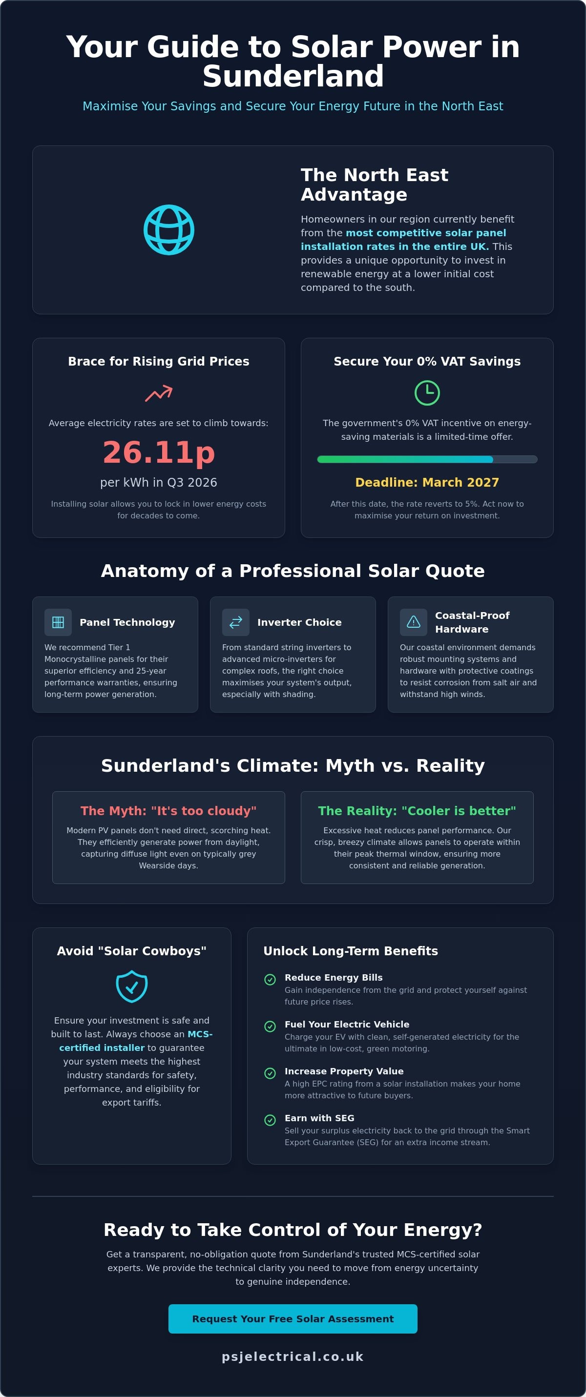 Solar Panel Cost Sunderland: The 2026 Homeowner’s Guide to PV Savings